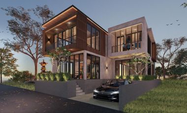 Freehold spectaculer 4 bedroom ocean view villa in cemagi