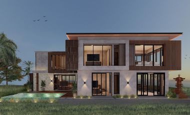 Freehold spectaculer 4 bedroom ocean view villa in cemagi