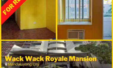 Cheerful Yellow Studio Unit w/ Balcony in Wack Wack Royale Mansion For Lease