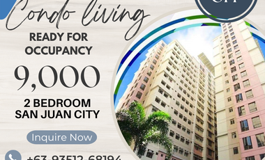 Rent to Own Condo Little Baguio Terraces 2bedrooms 25k monthly in San Juan City Manila Rob. Magnolia