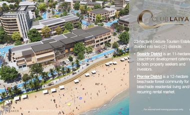 For Sale:  36.6 SQM Beachfront Studio Condo Unit in Batangas at The Spinnaker