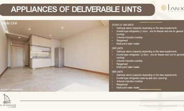 For Sale:  36.6 SQM Beachfront Studio Condo Unit in Batangas at The Spinnaker