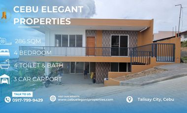 Overlooking 4 bedroom house and lot in Talisay City, Cebu