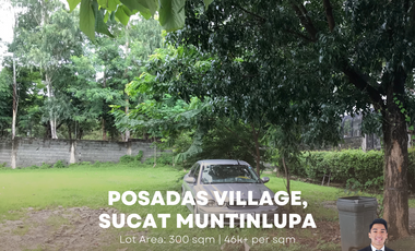 ASE - FOR SALE: 300 sqm Lot in Posadas Village, Sucat, Muntinlupa