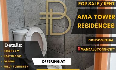 For Sale 1 Bedroom Unit At Ama Tower Residences