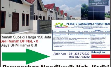 Dijual Rumah Baru di Ngadiluwih Kediri Dekat RS Arga Husada