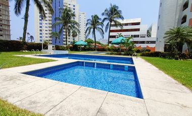 Departamento amueblado en Villa Santorini. A una cuadra del mar. Incluye agua, internet y mantenimiento