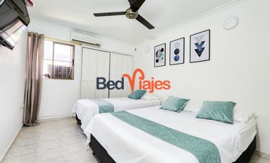Alquiler por dias apto de 3 habitaciones en el Rodadero