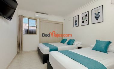 Alquiler por dias apto de 3 habitaciones en el Rodadero