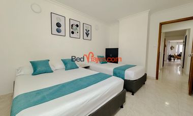 Alquiler por dias apto de 3 habitaciones en el Rodadero