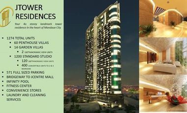 Pre-Selling 124.95 Villa Units at J Tower Residences for Sale in Mandaue City, Cebu
