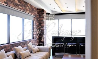 DEPARTAMENTO EN RENTA, AMUEBLADO, EXCLUSIVO RESIDENCIAL DE MAYOR LUJO VERTICAL EN ZONA SURESTE DE LEÓN, ENTREGA INMEDIATA, 10,000 m2 DE AMENIDADES DE