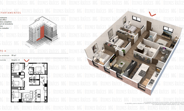 Departamentos en VENTA en Zona Tec, a 8 minutos caminando del Tecnológico, con alberca, gimnasio, área de cowork, bar y más!