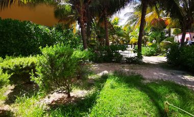 SOBRE LA PLAYA Casa y terreno en Puerto Morelos