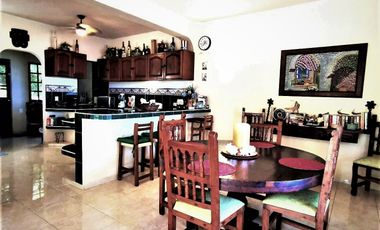 SOBRE LA PLAYA Casa y terreno en Puerto Morelos