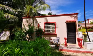 SOBRE LA PLAYA Casa y terreno en Puerto Morelos