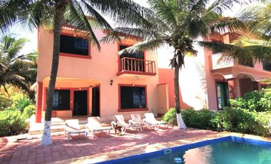 SOBRE LA PLAYA Casa y terreno en Puerto Morelos