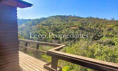 Leon Propiedades vende o arrienda con compromiso de compra, cabaña en sector Los Naranjos, Curacavi.