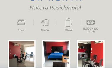 EN RENTA LOFT AMUEBLADO EN NATURA RESIDENCIAL EN LEON GTO