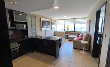 Suite amoblada de alquiler en Puerto Santa Ana, Torres Bellini.