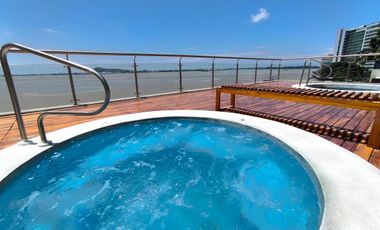 Suite amoblada de alquiler en Puerto Santa Ana, Torres Bellini.