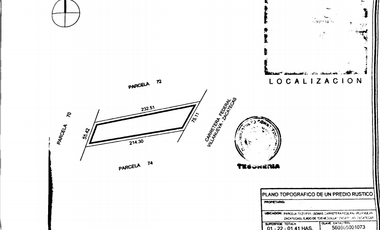 TERRENO CON ESCRITURAS EN VENTA A PIE DE CARRETERA CIENEGILLAS ZACATECAS