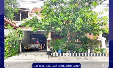 Dijual Rumah Rungkut Asri Timur Surabaya Bebas Banjir Siap Huni Row Jalan Lebar dkt MERR