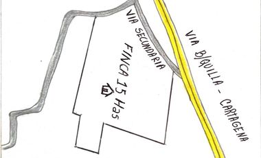 FINCA DE 15 HTS A 12 KLMS DE MALAMBO,(ATLANTICO) VIA A CARATAGENA.