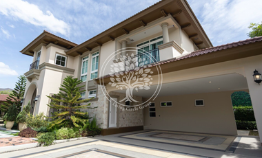 A quality single house with a beautiful fully furnished for rent in Bangna k.m. 7. The house is including 4 bedrooms + 5 bathrooms