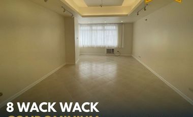 For Rent : Semi-furnished 2 bedroom with Parking in 8 Wack Wack Condominium