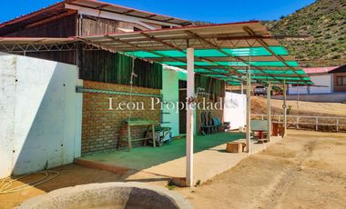 León propiedades vende o arrienda gran casa con establo en Fundo Alhué, Curacaví.