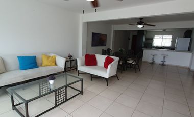 Departamento amueblado en planta baja en Col. Lomas del Mar de 2 recámaras. Incluye agua