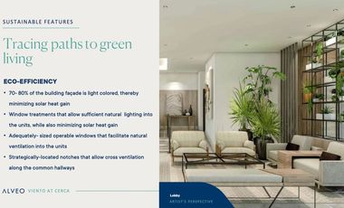 Viento at Cerca 1 bedroom Ayala Alabang Muntinlupa City Philippines