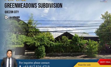Lot for Sale in Greenmeadows Subdivision at Pasig City