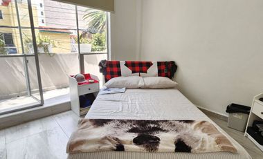 Departamento AMUEBLADO en RENTA, Col. Narvarte Oriente, Diag. San Antonio 1810