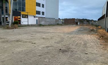 terreno comercial de venta en manta calle principal circunvalacion