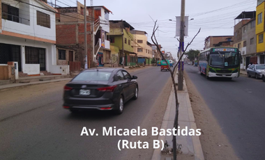 Casa como Terreno en Avenida Comercial en Villa El Salvador
