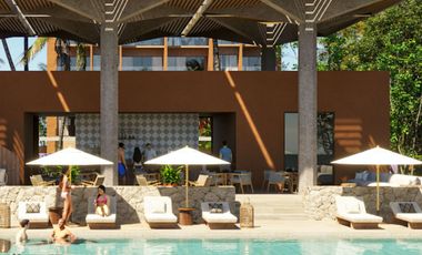 Condominio con Club de playa frente al mar, Alberca, Spa, y business Center, en  Costa mujeres, Cancun.