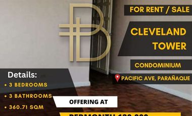 For Rent 3 Br In Cleveland Tower Paranaque