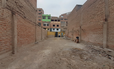 EN PALAO SAN MARTÍN DE PORRES REMATO TERRENO RESIDENCIAL RDM