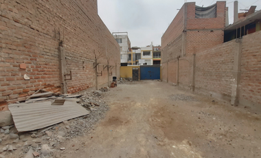 EN PALAO SAN MARTÍN DE PORRES REMATO TERRENO RESIDENCIAL RDM