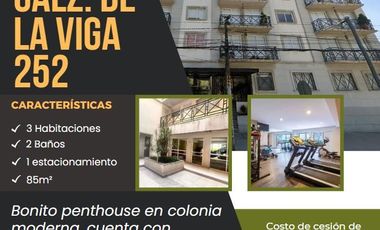 HERMOSO PENTHOUSE EN COLONIA MODERNA, CDMX
