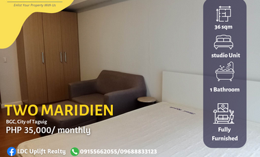 This Spacious Studio Unit in Two Maridien boasts a Stunning Interior that's sure to Impress. ✨🏢