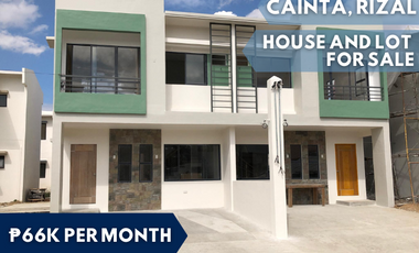 3 Bedrooms 112 sqm House and Lot in Cainta Rizal