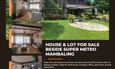 Lot For Sale inside Frienship Village, Cebu City with an old house