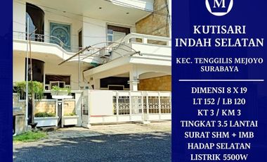 Rumah Surabaya Timur Kutisari Indah Selatan Tenggilis Mejoyo Siap Huni Bebas Banjir dkt Petra Siwalankerto