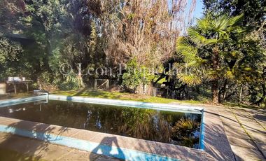 Se vende parcela de 8 ha. con cabaña y piscina en sector MIraflores, Curacaví.