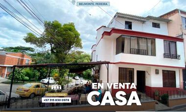 ¡EN VENTA! Casa espectacular en venta en Belmonte, Pereira