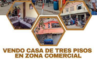 VENDO CASA EN ZONA COMERCIAL POR EL MERCADO MODELO DE PIURA