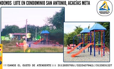 VENDO LOTE EN CONDOMINIO ACACIAS META